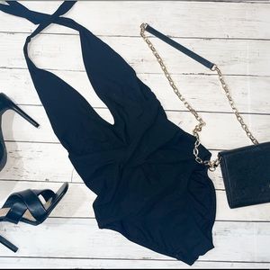 Like New’ Tory Burch halter tie front one piece